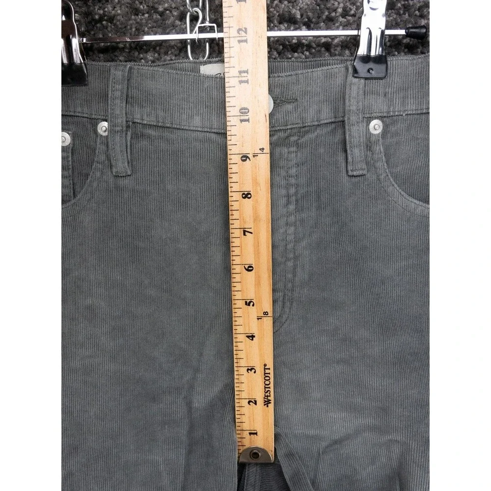 J Crew Pants Mens 32 Actual 35x28 Gray Vintage Slim Straight Stretch Corduroy